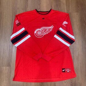 Vintage Lee NHL Western Conference Detroit Red Wings Long Sleeve Sweater